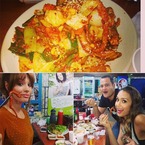 Jessica Alba eats honest food at Korean fish market
