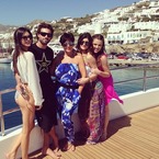 The Kardashian's luxury holiday in Mykonos, Greece