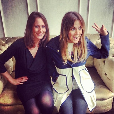 Caroline Flack goes back to dip dye hair