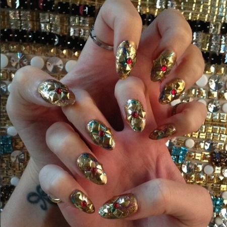 Katy Perry punk nails for 2013 met ball