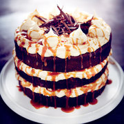 Chocolate and salted caramel layer cake from Morrisons Magazine