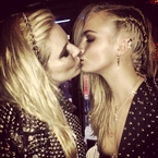Cara Delevingne snogs Sienna Miller at Met Ball