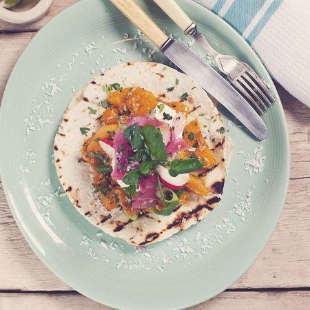 Roasted Coconut Squash Gringas