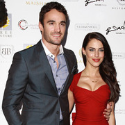 Jessica Lowndes and Thom Evans at Aston Martin launch