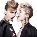 Cara Delevingne and Rita Ora do punk French pleats for Rankin Hunger TV shoot