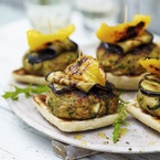 Vegetarian Halloumi and Courgette Burgers