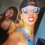 Rihanna gets fierce with Riri Woo red lipstick