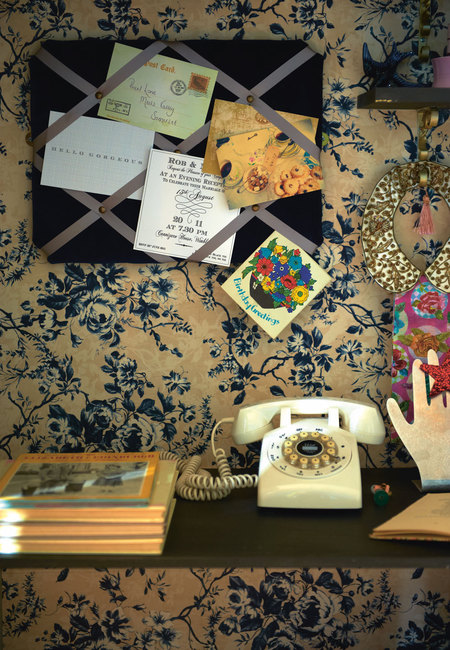 Fabric and ribbon noticeboard from Pearl Lowe's Vintage Craft