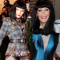 Madonna and Hilary Devey