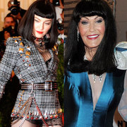 Madonna and Hilary Devey