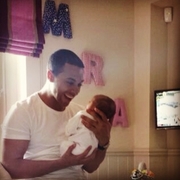 Marvin Humes and his daughter Alaia-mai