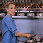 Blake Lively bakes a goats' cheese pastry for din dins