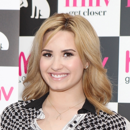 Demi Lovato at HMV London signing