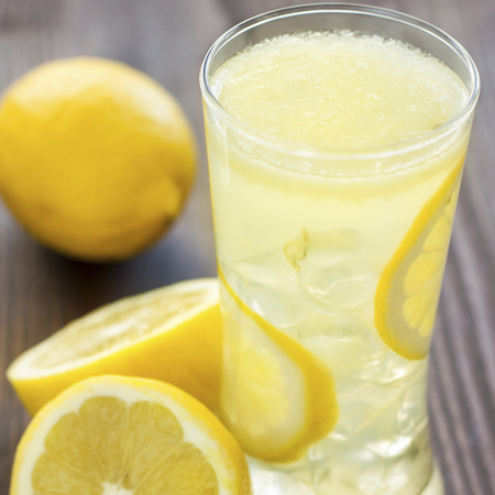 Glass of lemonade