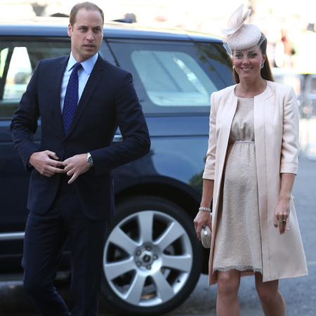 Pregnant Kate Middleton attends Queen's Coronation Anniversary in cream Jenny Packham