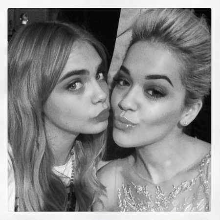 Cara Delevingne and Rita Ora together at Glamour Awards
