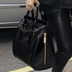 Jessie J in London with Alexander McQueen Heroine bag