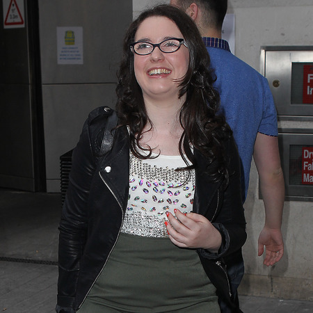 Andrea from The Voice UK spotted in London