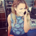 Caroline Flack's face framing plait at X Factor