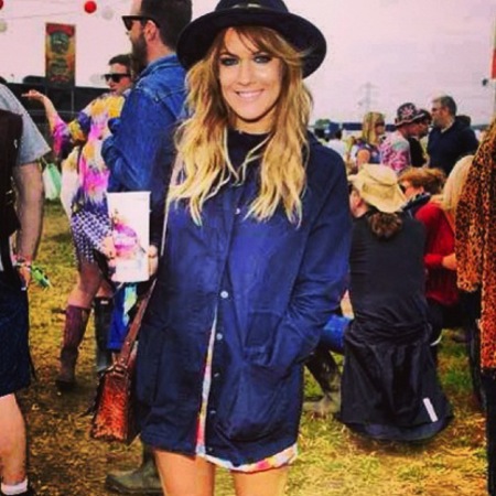 Caroline Flack at Glastonbury 2013