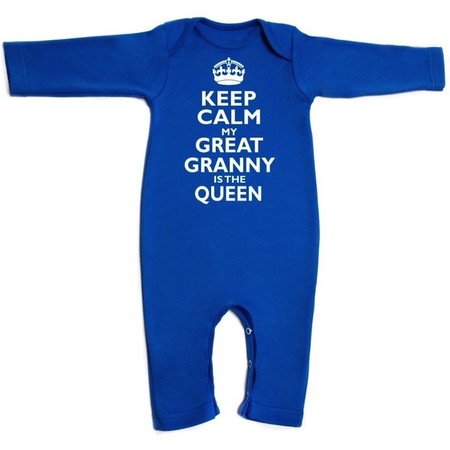 Keep Calm Romper - Royal Edition