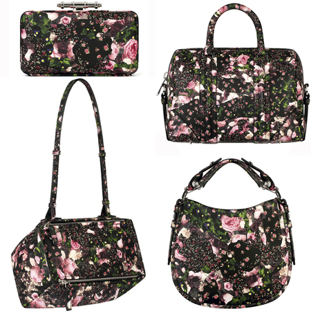 Givenchy floral Resort 2014 handbag collection