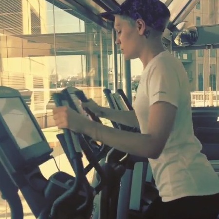 Jessie J at the gym