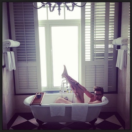 Henry Holland in the bath