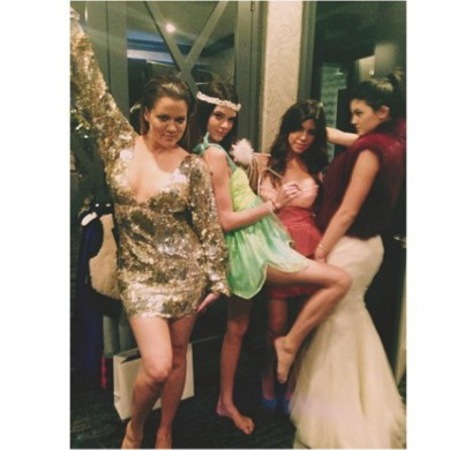 Kardashian & Jenner clan do crazy outfits for dinner