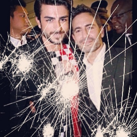 Harry Louis announces Marc Jacobs break up - instagram smashed screen filter - handbag.com