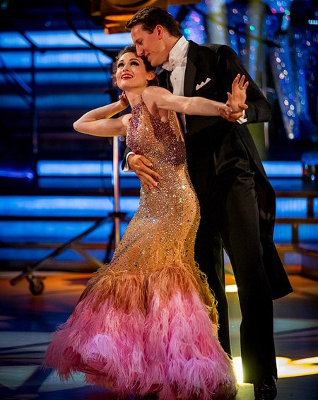 Sophie Ellis Bextor - favourite outfit - strictly come dancing - sequin and pink feather dress - handbag.com