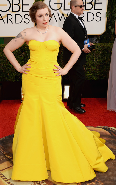 yellow dress at golden globes 2014 - celebrity awards season dresses ...