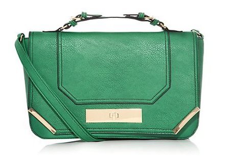 new handbag from high street - new look - green crossbody satchel bag - handbag.com