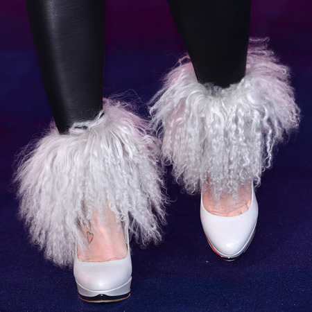 ... -white-fluffy-shoes-black-l...