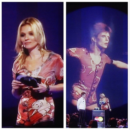 kate moss - david bowie - brits - brit awards - handbag.com