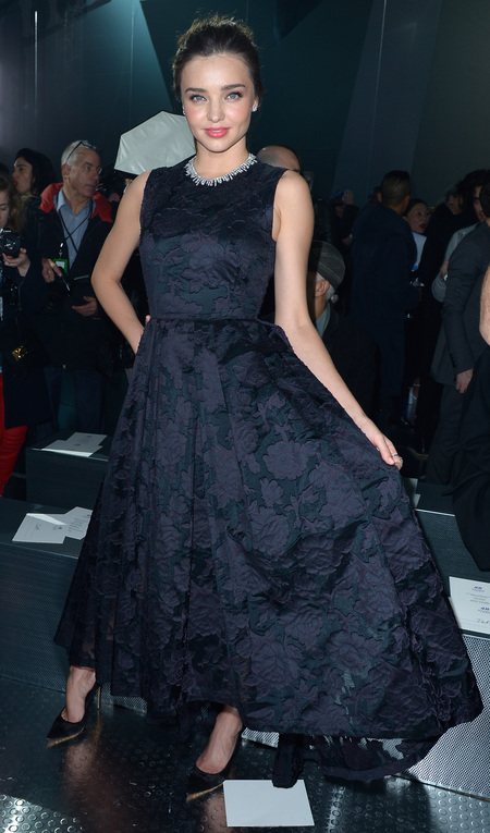 Miranda Kerr at H&M's Paris Catwalk Show - Autumn Winter 2014 - high street fashion news - catwalk collections - handbag.com