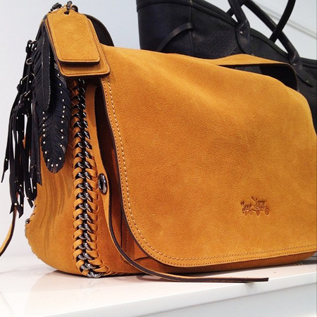 coach suede brown bag-autumn winter 2014-raising prices-new designer handbags-handbag.com