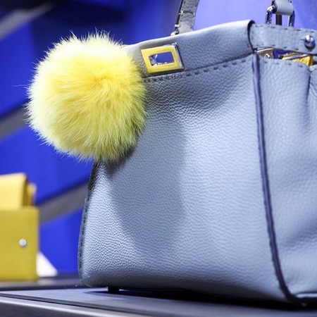 fendi-peekaboo-handbag-pom pom-spring summer 2014-blue-purple-green pom pom-designer handbag-handbag.com