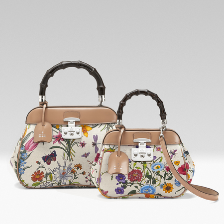Gucci flora print Lady Lock - chelsea flower show garden - iconic flora print - shopping news - shopping bag - handbag.com