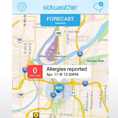 sickweather app phone - tells you when people are sick - tech news - gym bag - handbag.com