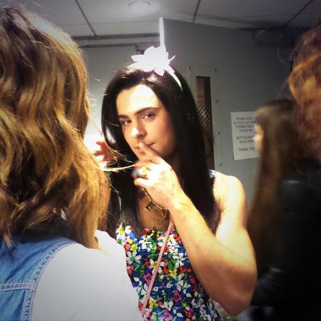 Zac Efron in drag as a girl on Jimmy Fallon - mocks james franco - seth rogan - handbag.com