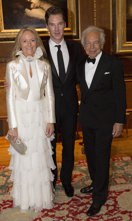 benedict cumberbatch-ralph lauren-ricky lauren-prince william-the royal marsden hospital-charity dinner party-2014-handbag.com