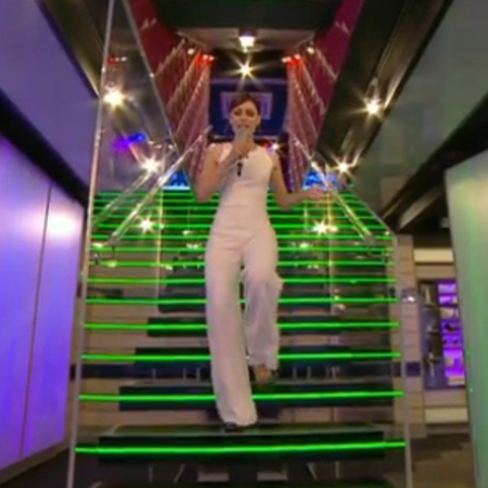 emma willis-big brother live launch summer 2014-white jumpsuit-all in one-celebrity fashion-handbag.com