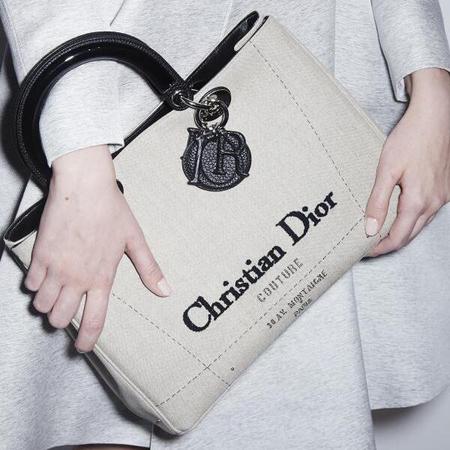dior cruise 2015 collection-dior logo handbag-cream white bag with ...