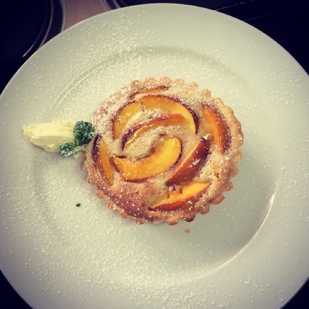 millie mackintosh-masterchef 2014-peach tart recipe-handbag.com