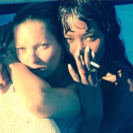 Kate moss and naomi campbell on holiday instagram - celebrities on holiday - how to have a girly holiday like Kate Moss and Naomi Campbell - day bag - handbag.com