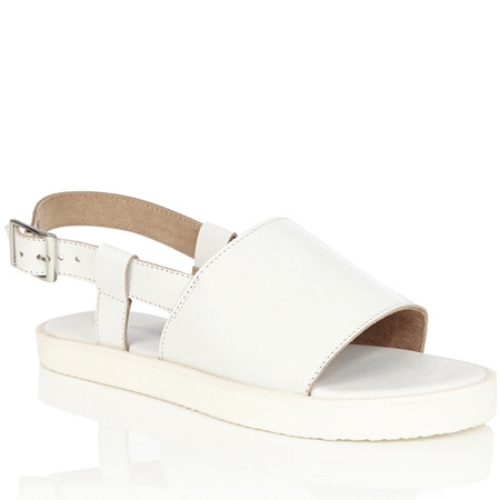Warehouse white sandals - get glam slider sandals - like beyonce from high street - shopping feature - handbag.com