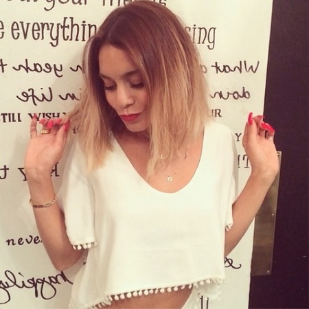 vanessa hudgens - new bob - instagram - choppy bob - hairstyle of the ...