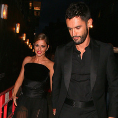 Cheryl Cole and Jean Bernard Fernandez Versini - husband - wedding party - london - black dress - handbag.com